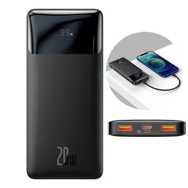 Baseus 10000mah 20W Fast Charging Type-C Output Power Bank with Digital Display