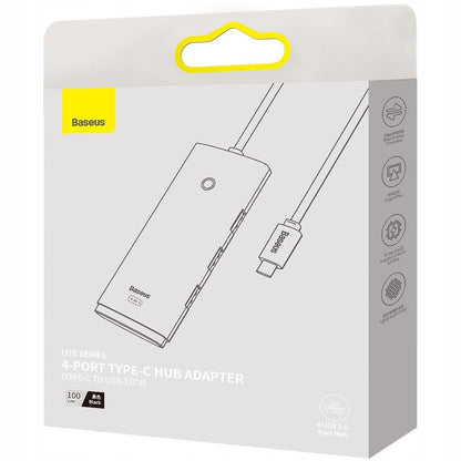 Baseus Airjoy Lite Series HUB adapter USB Type C - 4x USB 3.0 cable 100cm