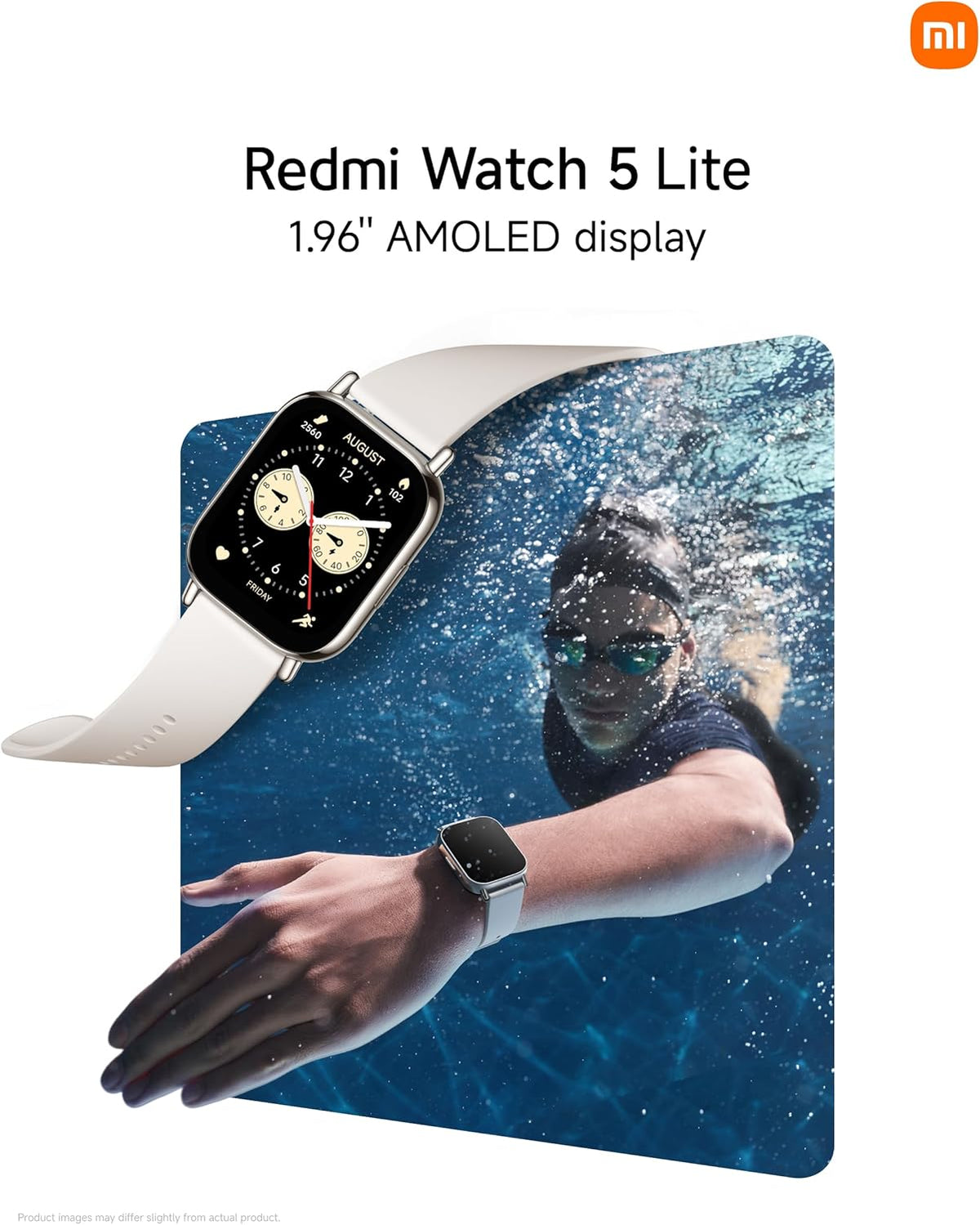 Xiaomi Redmi Watch 5 Lite Global 1.96" Amoled Up to 18 Days Battery GNSS Dual Mic 150+ Workout Modes 5ATM Water Resistance Heart Rate Sensor