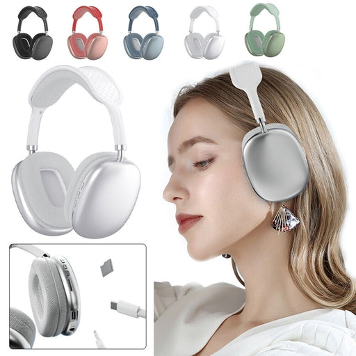 Bluetooth Headset Wired Wireless Headphone with Mic Noise Cancelling Headsets Stereo Sound Earbuds