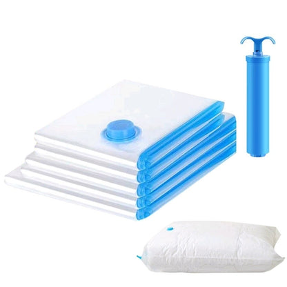 Vacuum Storage Bags 5 Bags - 50*70Cm - 2 Bags , 60*80Cm - 2 Bags , 80*100CM - 1 Bag