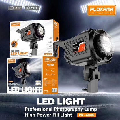 PLOKAMA PK400S LIGHT WITH 2.8M STSOFT BALLAND TRIPOD & UMBRELLA
