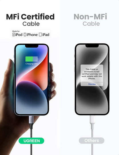 UGREEN USB-C to Lightning Cable - 1M