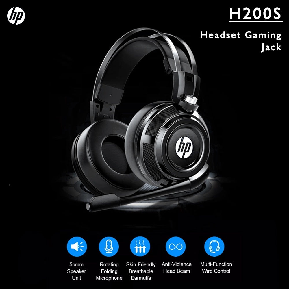 Original HP H200s Professional Gaming Headphone With Mic ( USB + 3.5mm )