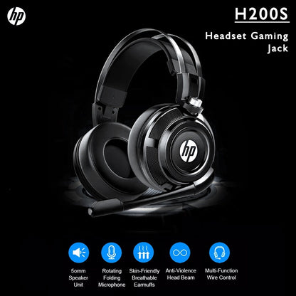 Original HP H200s Professional Gaming Headphone With Mic ( USB + 3.5mm )
