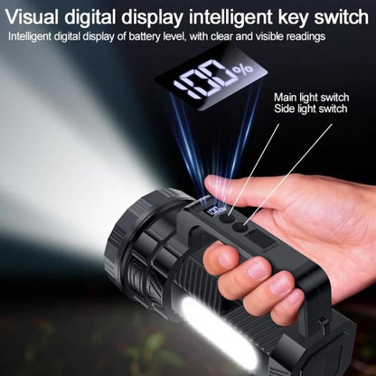 Yesido TC12 Outdoor Emergency Multifunctional Rechargeable Torch 6w led Dual Lamp Light Flashlight