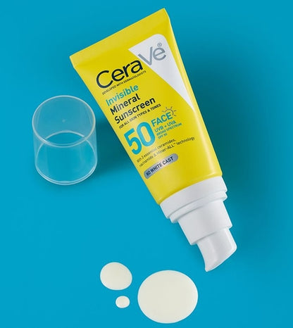 CeraVe Invisible Mineral Sunscreen SPF 30 – 48Ml