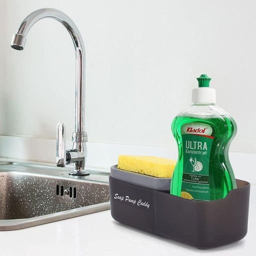 3 In 1 Kitchen Sink Caddy Set, Multifunctional Kitchen Dish Soap Dispenser