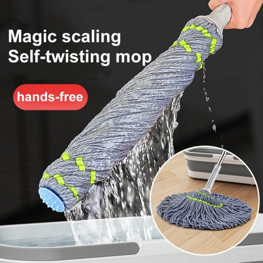Easy-Wring Hands-Free Floor Mop – Self-Wringing Microfiber Mop for Kitchen, Bedroom & Living Room