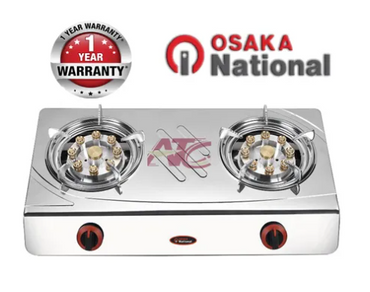 Gas Cooker Double Burner Stainless Steel High Pressure and Infrared Burner