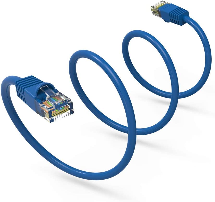 2M Cat6 Ethernet Network Patch Cable Blue RJ45 ( 2Pcs Pack)