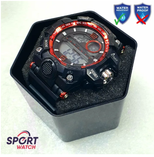 Sport Digital Watch for Men Digital Watch Water Resistant FAIFA