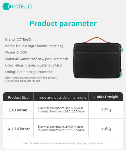 COTEetCI NoteBook Handle Liner Bag