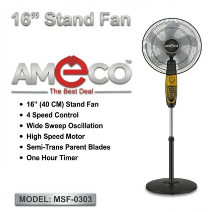 High Quality Stand Fan 16 Inch 5 Blade