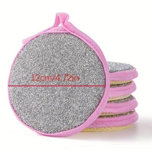 5PCS Double-Sided Dishwashing Sponge Brush – Durable Kitchen Scrubber for Pots, Pans, Bowls
