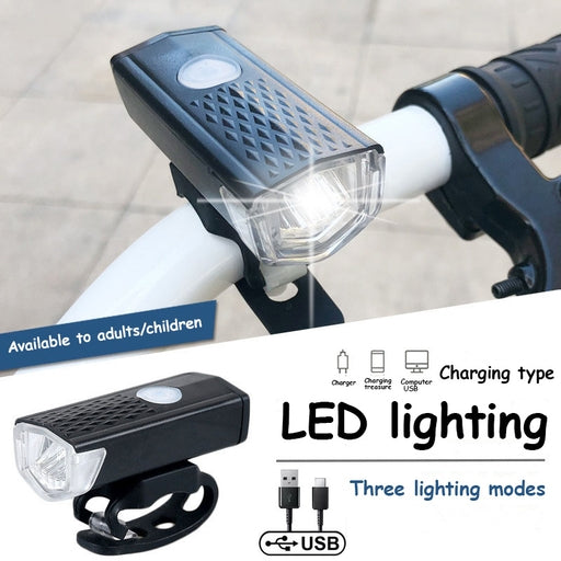 Bicycle 300 Lumens (800MAH) Headlight Bike Bicycle Light Front Lamp USB Rechargeable LED Lamp