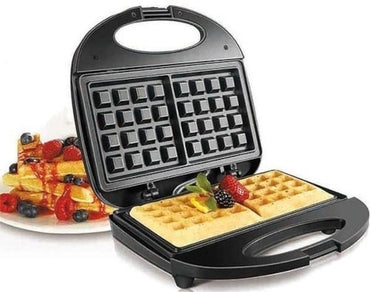 Sokany Waffle Maker SK-114, Portable 2-Slice Square Nonstick Waffle Maker with Easy Handle