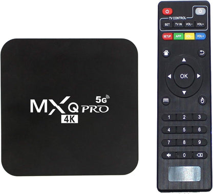 MXQ Pro 5G 4K Android 11 TV Box 2024 Android Smart Box H.265 HD 3D Dual Band 2.4G WiFi Quad Core Smart Home Media Player Netflix