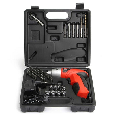45 Pieces Cordless Screwdriver Kit, Multi-Functional Rechargeable Drill with LED Light