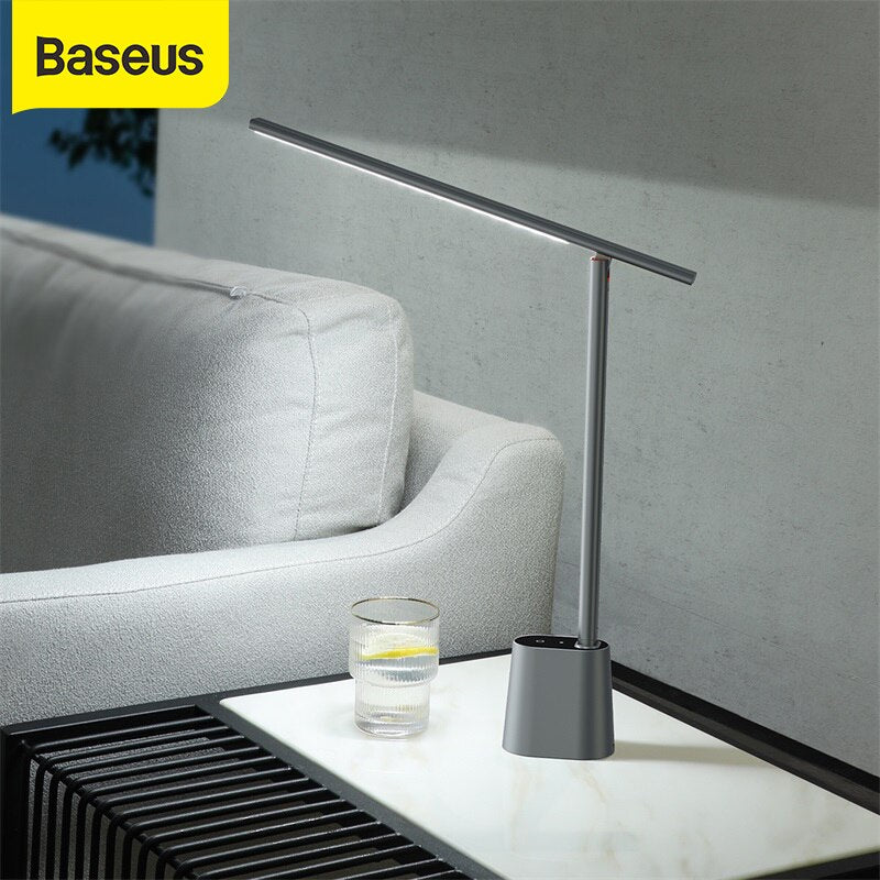 Baseus Table Lamp LED Desk Night Lamp Eye Protection Study Reading Light USB Rechargeable Desktop Office Work Table Lamp