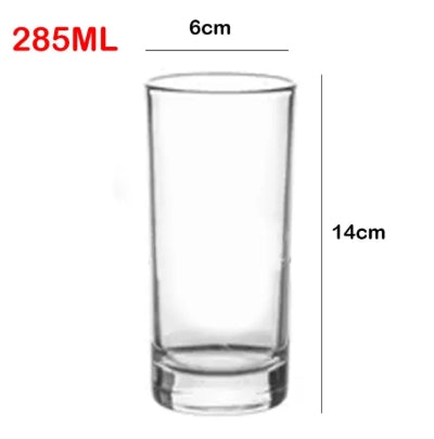 Red Cherry Glass Set Modern Drinking Cups -165Ml / 285Ml-6 Pcs Set
