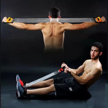 3-In-1 Chest Expander & Hand Grip Exerciser | Multifunctional Pedal Pull Rope Fitness Equipment