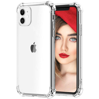Transparent Soft Silicone Anti-Shock Bumper Case for IP 12 Series