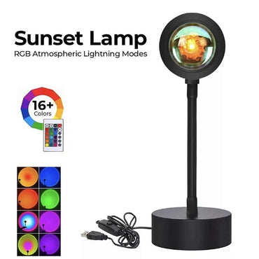 Creative Sunset Projection Lamp – Adjustable Floor & Table Lamp for Bedroom and Living Room Decor