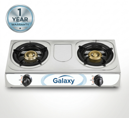 High Quality Double Gas Cooker Steel with Company Warranty