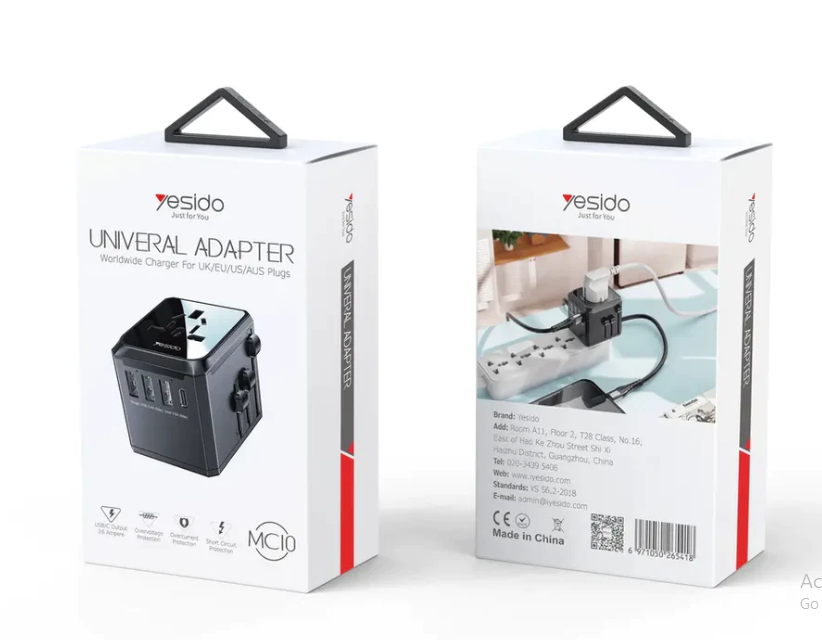 YESIDO MC09 Multi-function Universal Travel Adapter Plug