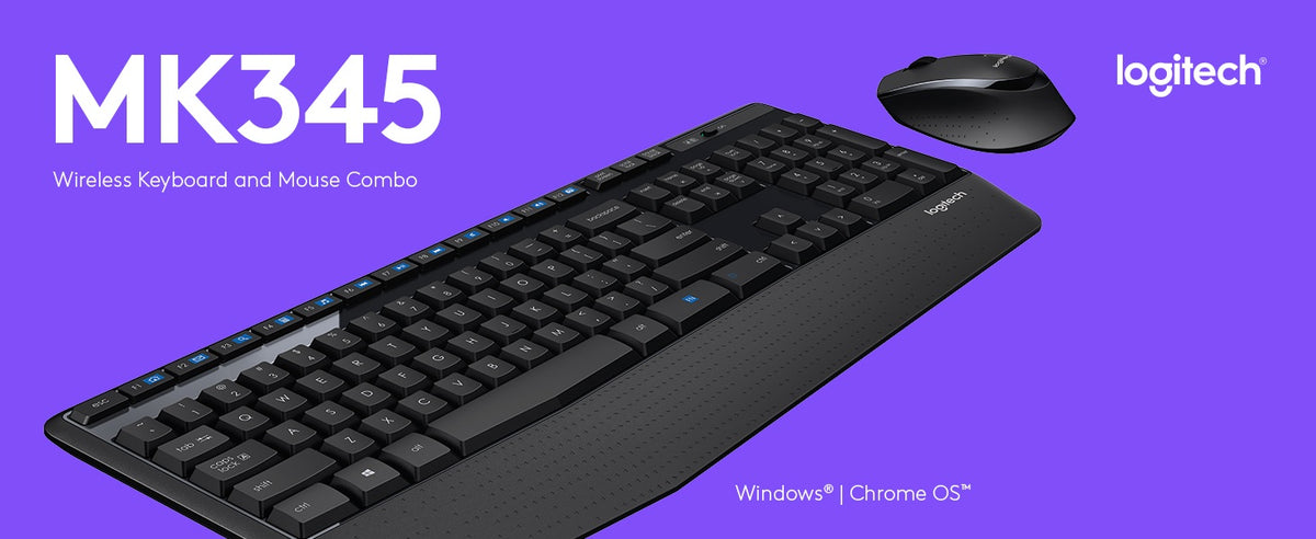 MK345 COMFORT WIRELESS KEYBOARD AND MOUSE COMBO