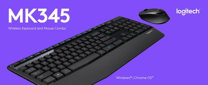 MK345 COMFORT WIRELESS KEYBOARD AND MOUSE COMBO