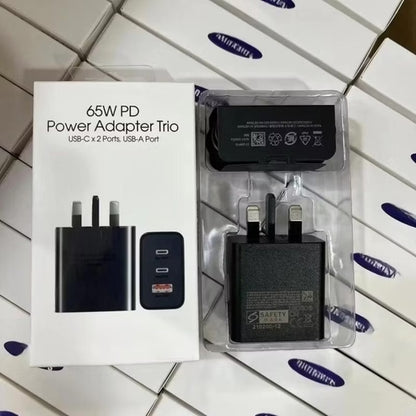 Samsung 65W PD Fast Charger USB-C Power Adapter with Type-C to C Cable