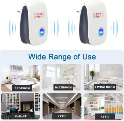 Ultrasonic Electronic Repellent Protection from Mosquito Cockroaches Ants Spiders