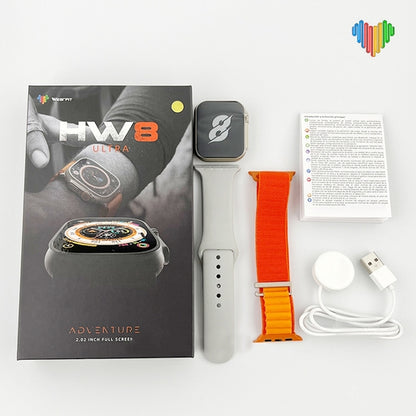 New 2026 HW8 ULTRA 2.02 Inch Smart Watch - Fitness Bracelet Heart Rate Monitor D13 Multi Sport Mode