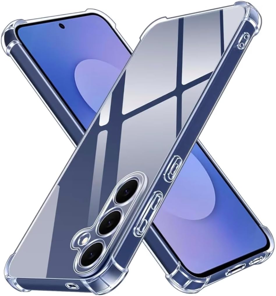Clear Case for Samsung Galaxy S25 FE 5G (Not for Samsung Galaxy S25), Ultra Transparent Shockproof Silicone Protective Case w