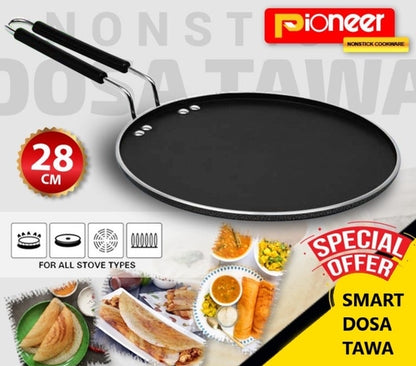 Pioneer Smart Dosa Tawa 28CM – Non-Stick Griddle for Perfectly Crispy Dosas & Crepes