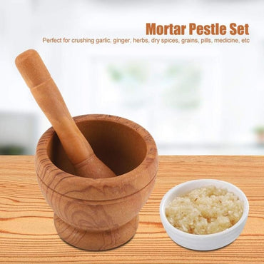 Mortar and Pestle Set, Manual Plastic Garlic Grinder Spices Fiber Plastic