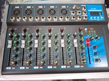 7 channel mixer F7 Bluetooth USB reverb Home F4 KTV stage performance live network song karaoke 4 channel mixing sound table