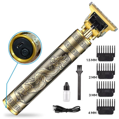 Vintage T9 Men's Hair Clipper Electric Shaver Rechargeable Hair Trimmer Beard Clipper