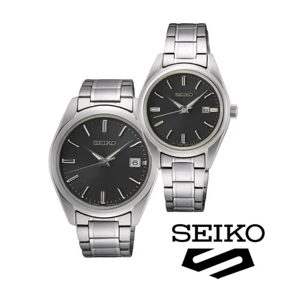 SEIKO Classic Watch Quartz Date Men Women Couple Watch