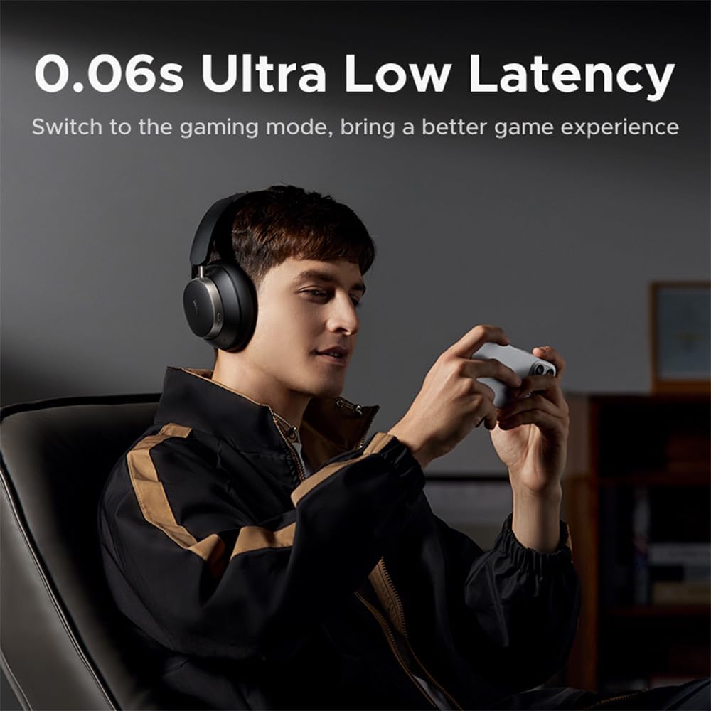 UGREEN Studio Pro Headphones Wireless 55687 , 120H Playtime, Adaptive Noise Cancelling, Hi-Res Sound Bluetooth 6.0 Over-ear Headsets, Custom EQ & Multiple Connection via App, Foldable Retractable Earphones