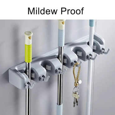 Mop and Broom Holder Broom Organizer Wall Mounted Hangers and Hooks