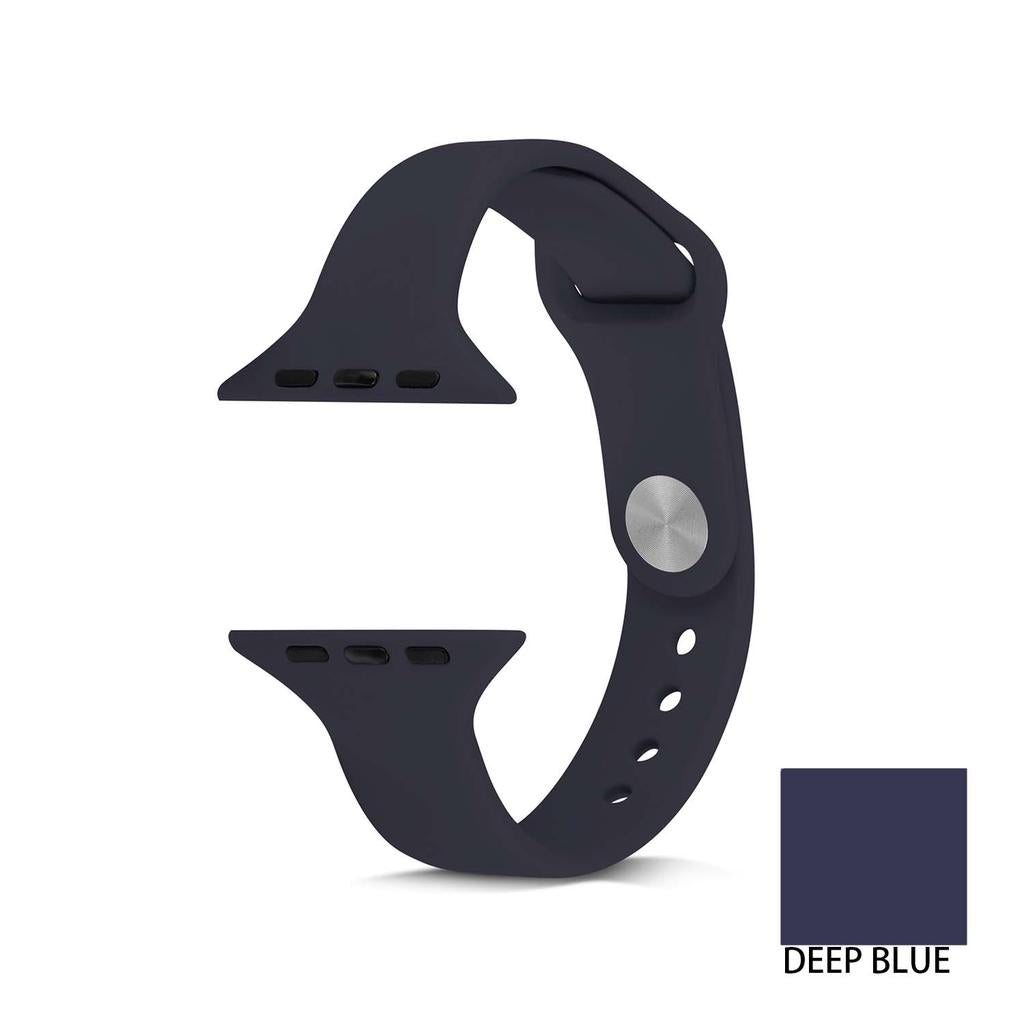 Replacement Soft Silicone Waterproof Band Strap For iwatch Band 42mm 44mm 45mm