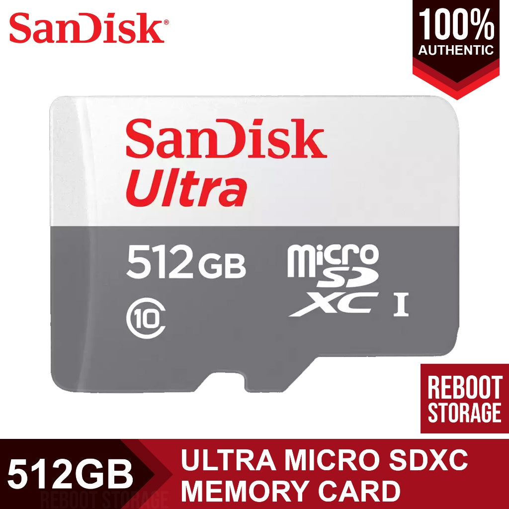 SanDisk Ultra 512GB Micro SDXC Memory Card 150MB/s UHS-1 Class 10
