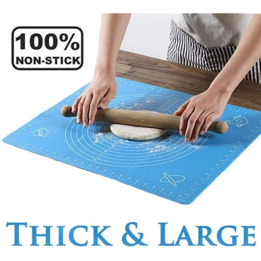 Non-Stick Silicone Baking Large Pastry Mat Non-Slip Silicone Fondant Mat Dough Rolling Mat