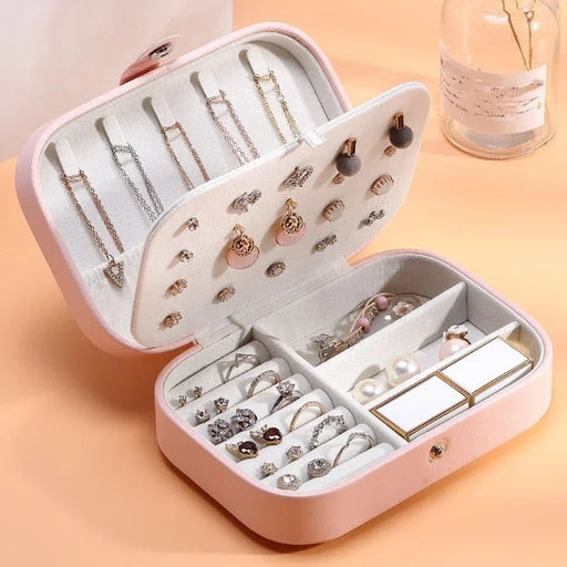 Jewelry Box, Necklace Earrings Ring Small Jewelry Storage Box Jewelry Travel Organizer|