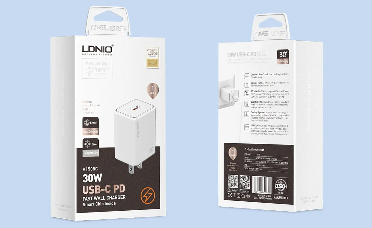 LDNIO 30W US Single USB PD Fast Charger - A1508C