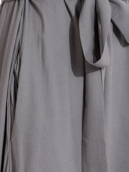Belted Fit & Flare Midi Dress