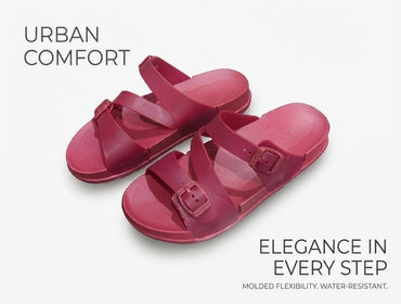 Urban Comfort Flex Sandals â€“ Rose Pink